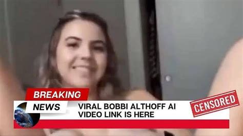 bobbi althoff fake leak|Bobbi Althoff responds to leak video going viral